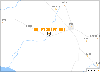 map of Hampton Springs