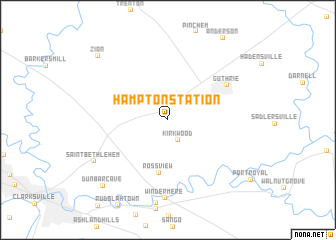 map of Hampton Station