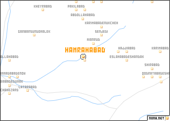map of Hamrāhābād