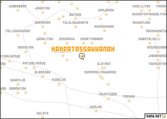 map of Ḩamrat aş Şawwānah