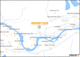 map of Ḩamrat Dūm