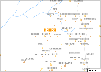 map of Ḩamrāʼ