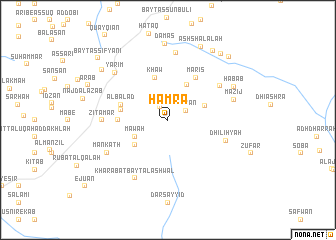 map of Ḩamrāʼ