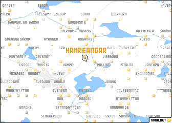 map of Hamreängar