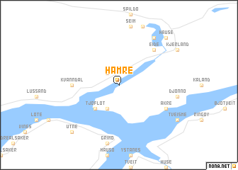 map of Hamre