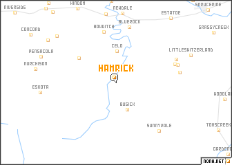 map of Hamrick