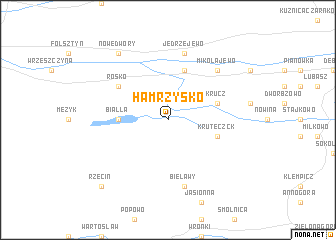 map of Hamrzysko