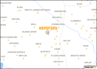 map of Hams Ford