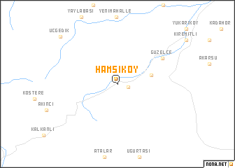 map of Hamsiköy