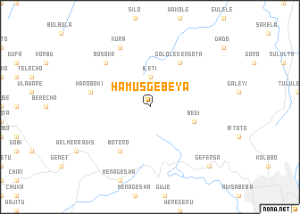 map of Hāmus Gebeya