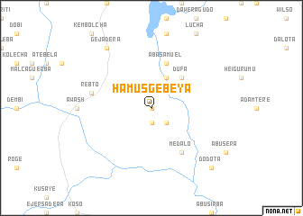 map of Hāmus Gebeya