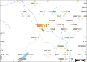 map of Hàm Yên