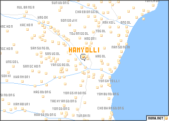 map of Hamyŏl-li