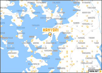 map of Hamyo-ri