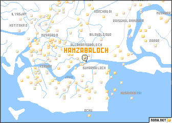 map of Hamza Baloch