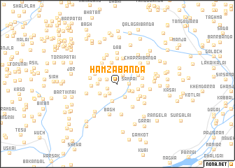 map of Hamza Bānda