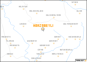 map of Hamzabeyli