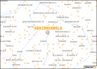 map of Ḩamzah Khānlū