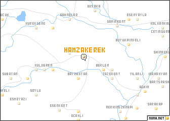 map of Hamzakerek