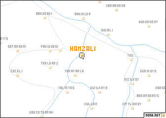 map of Hamzalı