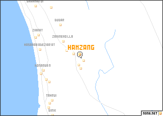 map of Hamzāng