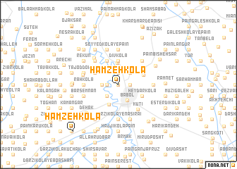 map of Ḩamzeh Kolā