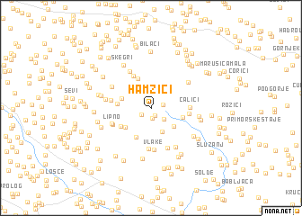 map of Hamzići