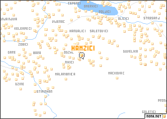 map of Hamzići