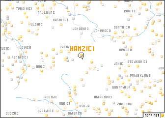 map of Hamzići