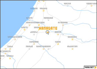 map of Hanadate