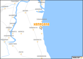 map of Hanagama