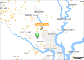 map of Hanahan