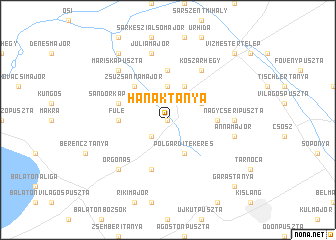 map of Hanáktanya