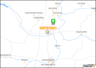 map of Hanamaki