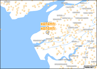 map of Hanam-ni