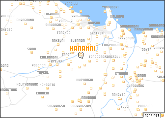 map of Hanam-ni