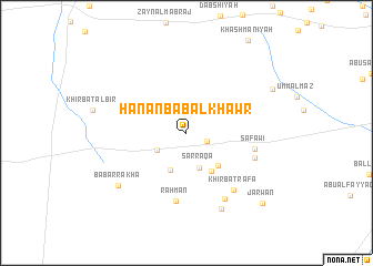 map of Ḩanān Bāb al Khawr