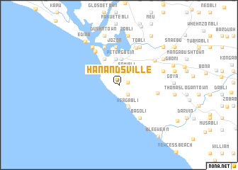 map of Hanandsville