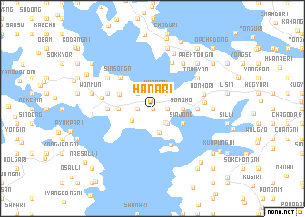 map of Hana-ri