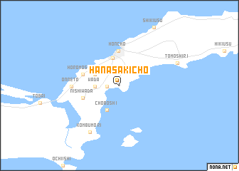 map of Hanasakichō