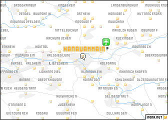 map of Hanau am Main