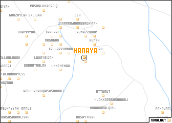 map of Ḩanāyā
