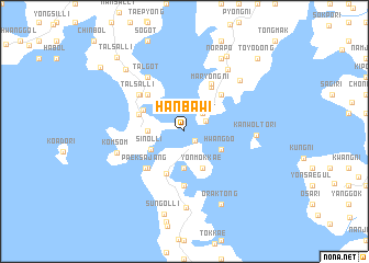 map of Hanbawi