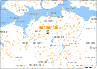 map of Hanbong-ni