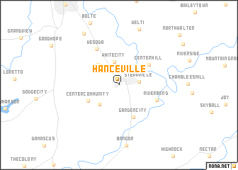 map of Hanceville