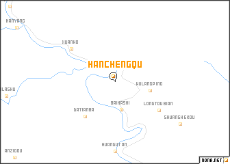 map of Hanchengqu