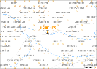 map of Hanches