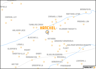 map of Hanckel