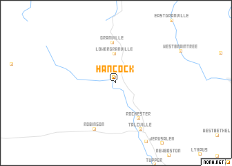 map of Hancock