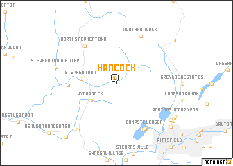 map of Hancock